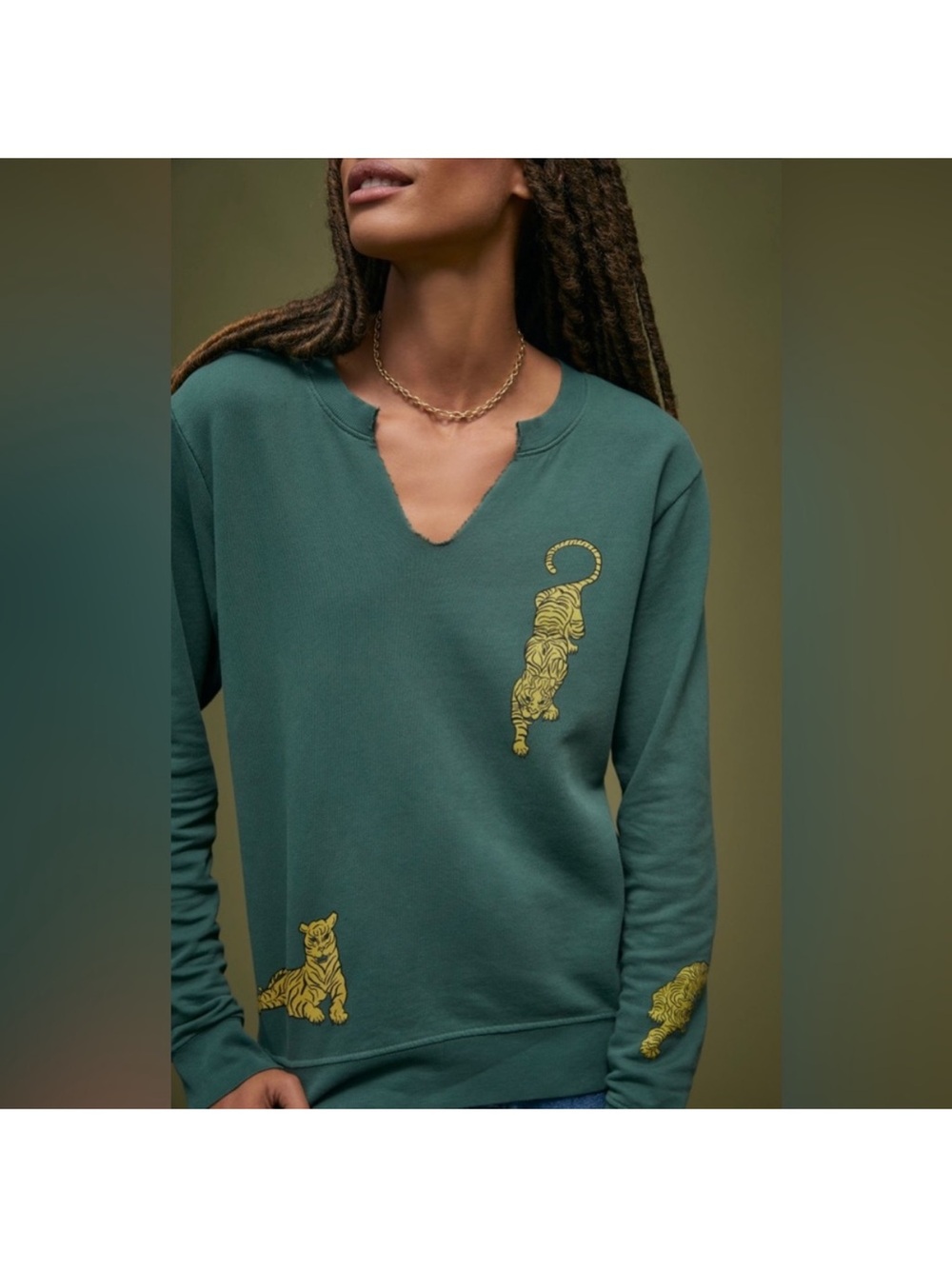 Anthropologie back when lightweight sweatshirt sweatshirt